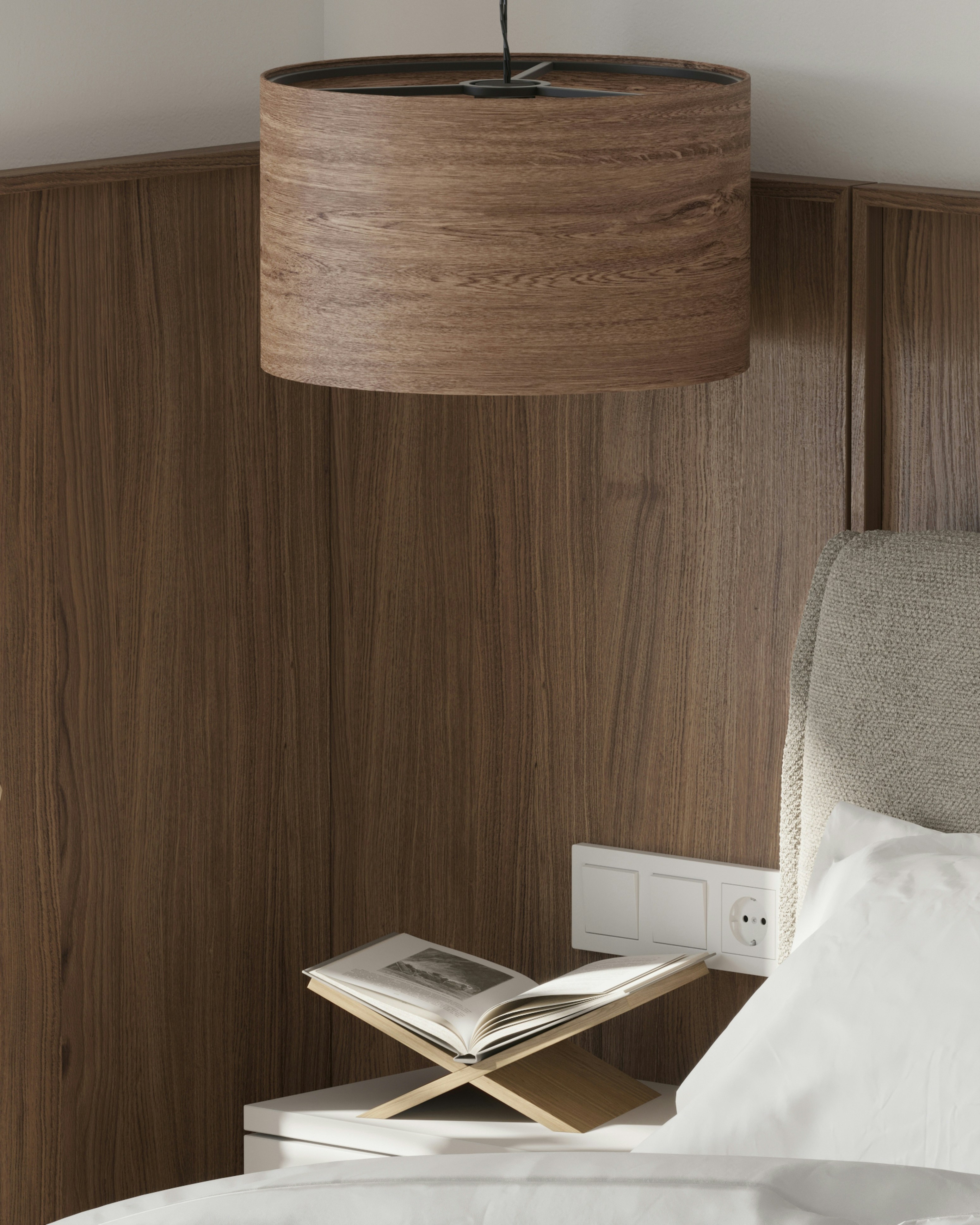 Luxury handmade bed and nightstand with African craftsmanship – Kamara